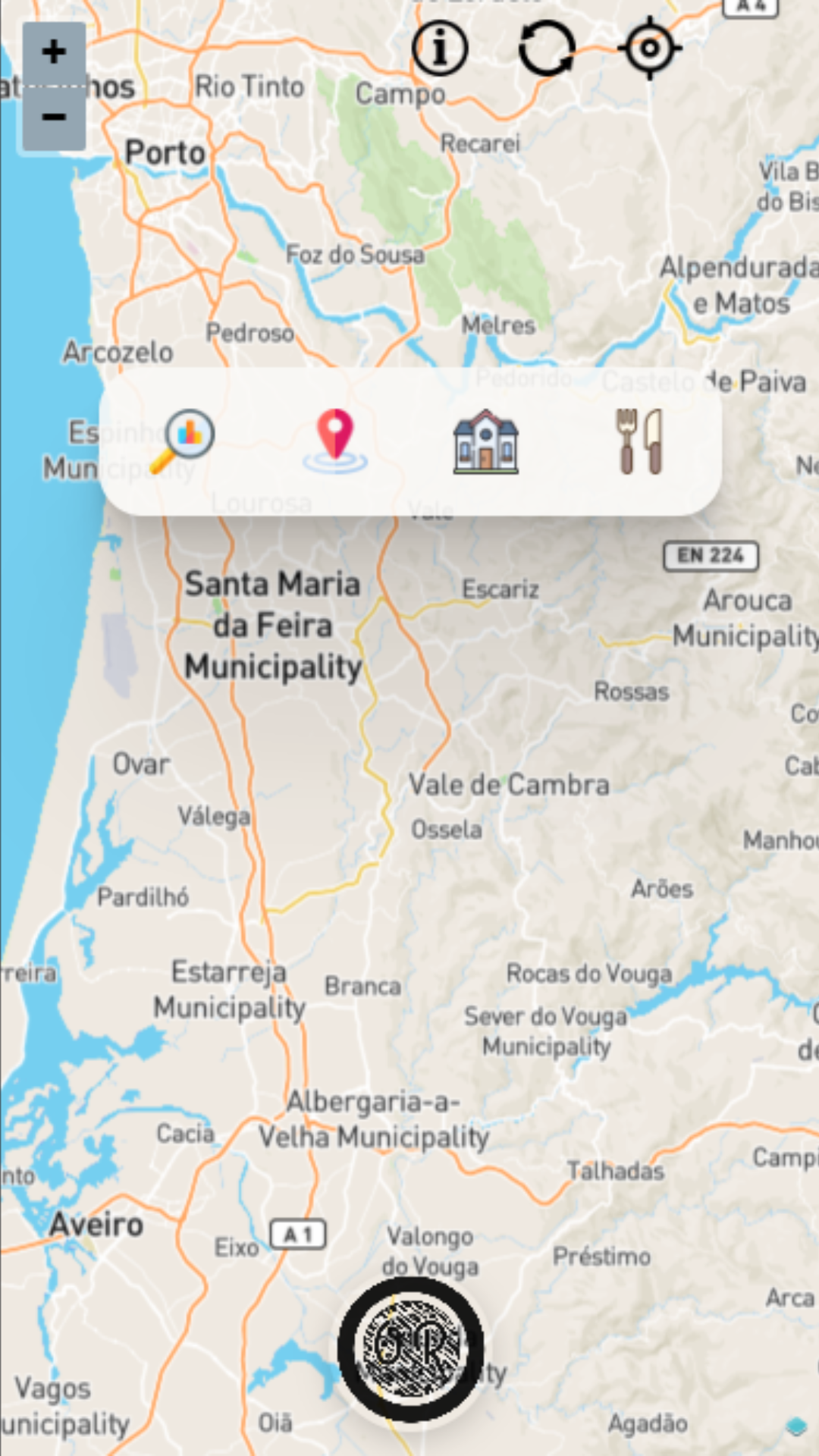 Ecrã do Utilizador OsRestaurantes App